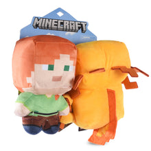 Minecraft: Alex & Gold Axolotl Figure Plush Squeaker Pet Toy Set