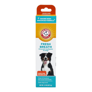 Arm & Hammer Fresh Breath Enzymatic Toothpaste for Dogs, Chicken Flavor