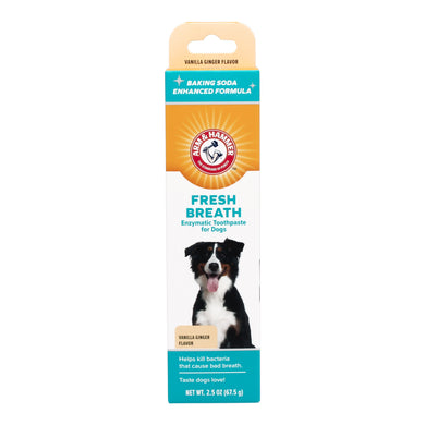 Arm & Hammer Fresh Breath Enzymatic Toothpaste for Dogs, Vanilla Ginger