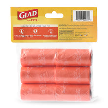 Glad for Pets Large Dog Waste Bags, Scented, Tear-Resistant, 6 Rolls