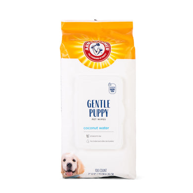 Arm & Hammer Gentle Puppy Wipes with Coconut Water - 100 Count