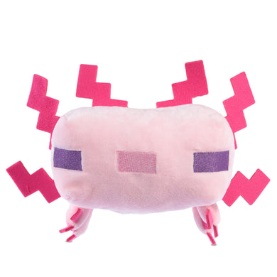 Minecraft: Leucistic Axolotl Figure Plush Squeaker Pet Toy