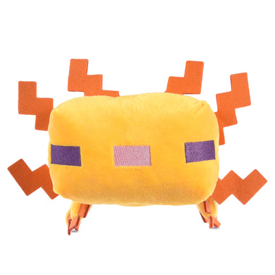 Minecraft: Gold Axolotl Figure Plush Squeaker Pet Toy