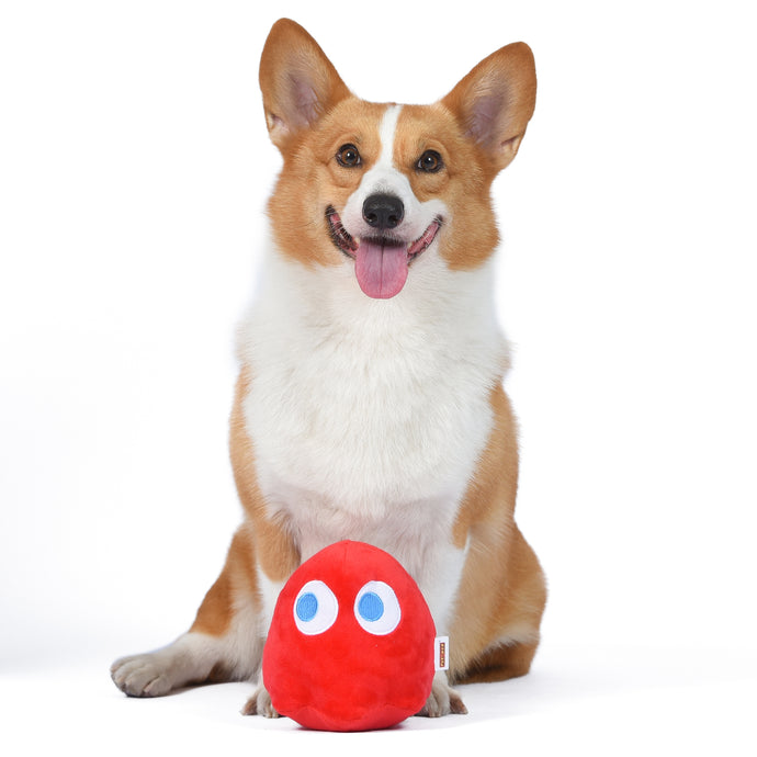 Pac-Man: BLINKY Figure Plush Squeaker Pet Toy