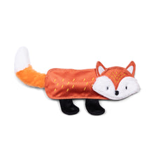 The Dodo Crinkle Flattie Red Fox Dog Toy