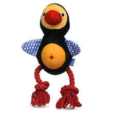 The Dodo Treat Dispensing Toy for Dogs with Rope Legs for Chewing