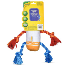 Crayola: 6" Marker Rope Plush Squeaker Pet Toy