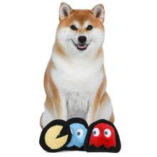 Pac-Man: PAC-MAN, INKY, BLINKY Silo Plush Squeaker Pet 3pc Toy Set