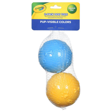 Crayola: Embossed TPR Ball Pet Toy Set
