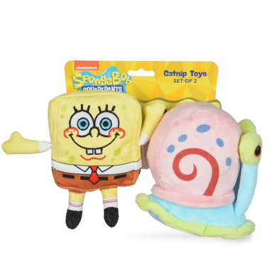 Spongebob: Spongebob and Gary Catnip Plush 2pc Toy Set