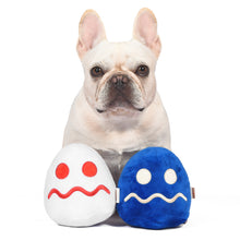 Pac-Man: TURN-TO-BLUE & TURN-TO-WHITE Plush Squeaker Pet 2pc Toy Set
