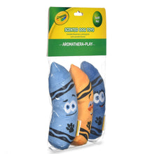 Crayola: 6" Aromatherapy Crayon Plush Squeaker Pet Toy 3 Pack