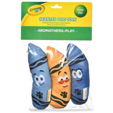 Crayola: 6" Aromatherapy Crayon Plush Squeaker Pet Toy 3 Pack