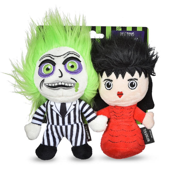 WB Horror: Beetlejuice and Lydia Plush Figure Toy Set
