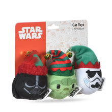 Star Wars: 2.5" Holiday Darth Vader, Storm Trooper, and Yoda Jingle Ball Cat Toy