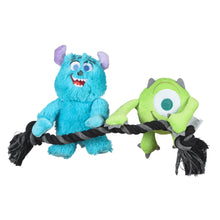 Disney Pixar: Monsters, Inc. Sulley & Mike Hanging Plush Rope Squeaker Pet Toy