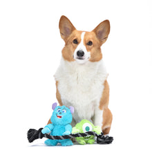 Disney Pixar: Monsters, Inc. Sulley & Mike Hanging Plush Rope Squeaker Pet Toy