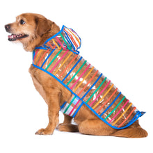 The Dodo Clear Rainy Days Striped Raincoat for Dogs