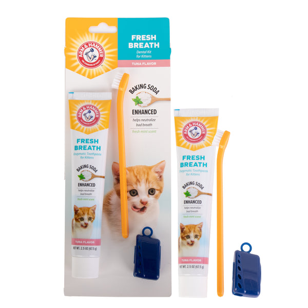 Arm & Hammer Fresh Breath Dental Kit for Kittens, Tuna Flavor