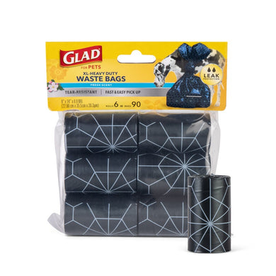 Glad for Pets Waste Bags Refill Rolls - Fresh Scent, 90 Bags