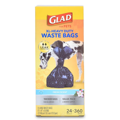 Glad for Pets Scented Waste Bags - Value Pack, 360 Bags