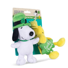 Peanuts: St Patrick's Day 6" Snoopy & Woodstock "Lucky Charm" Squeaker 2PC Toy Set
