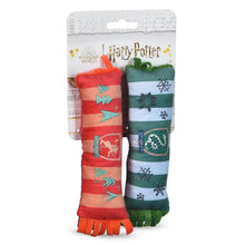 Harry Potter: Holiday Plush Squeaker Gryffindor and Slytherin Scarf - 2pc Toy Set