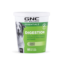 GNC Pets ESSENTIALS, Digestion, All Dog, 60-ct 2.2g Soft Chews