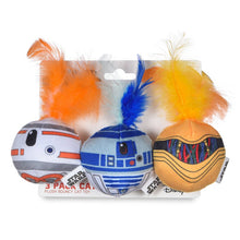 Star Wars: C3PO, BB8, R2D2 Jingle Bell Cat Toy-3pk