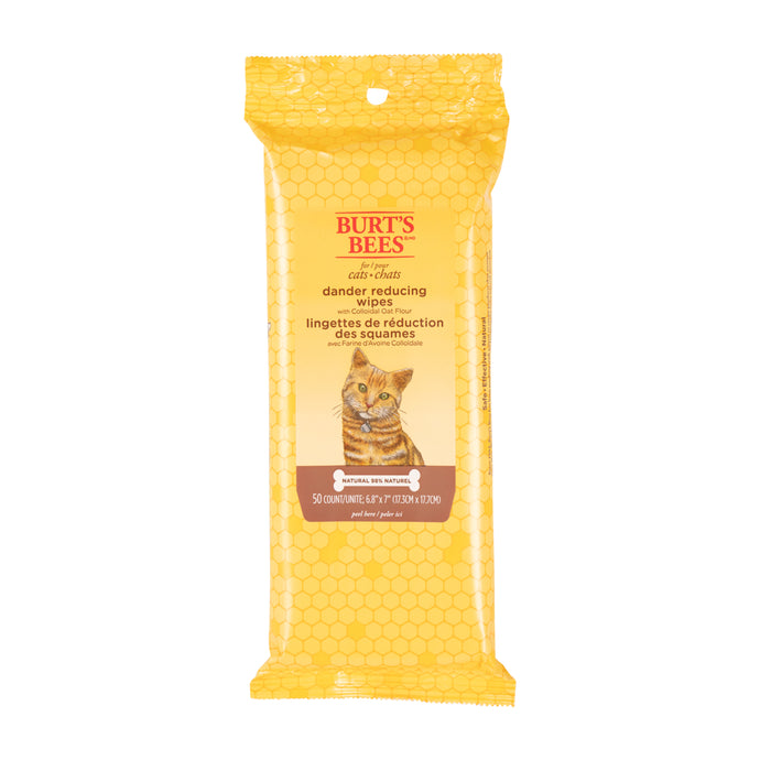 Burt's Bees Cat Dander Wipes - 50 count, 6 pc PDQ
