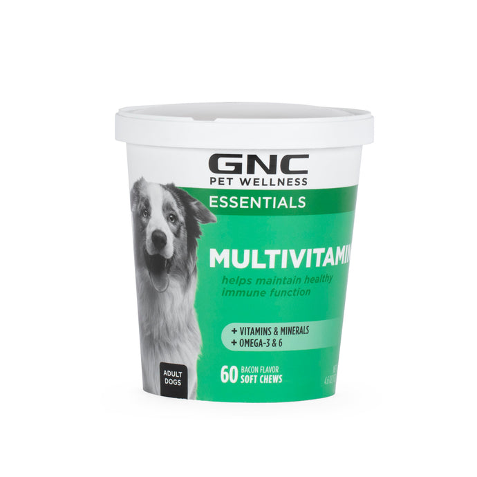 GNC Pets ESSENTIALS, Multivitamin, All Dog, 60-ct 2.2g Soft Chews