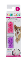 Kitty Caps Nail Caps: Hot Purple & Hot Pink, 40 Count