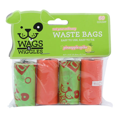 Wags & Wiggles Scented Waste Bags, 60 Bags