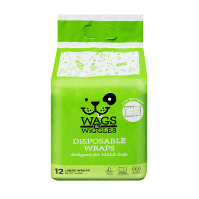 Wags & Wiggles Large Male Wraps - 18