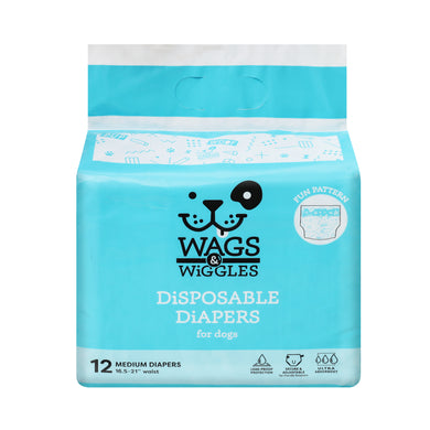 Wags & Wiggles Medium Diapers - 16.5