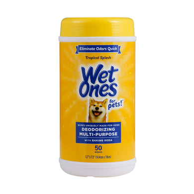 Wet Ones Deodorizing Wipe for Dogs - 50 ct canister
