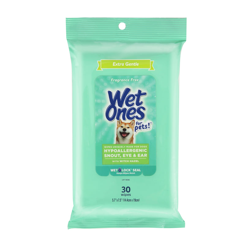 Wet Ones for Pets Multi-Purpose Dog Wipes with Vitamins A, C + E -  Fragrance-Free Dog Wipes for All Dogs Wipes with Wet Lock Sea