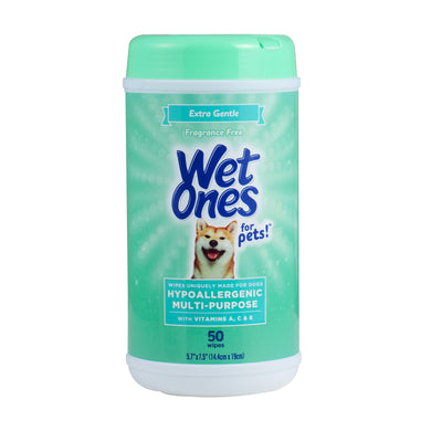 Wet Ones Anti-Bacterial All Purpose Wipe for Dogs - 50 ct canister