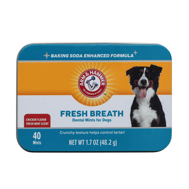Arm & Hammer Advanced Care: Fresh Breath Dental Mints for Dogs in Chicken Flavor, 40 Count